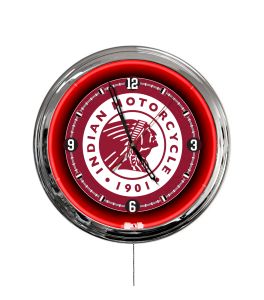 Indian Motorcycle (Head) 16" LED Wall Clock