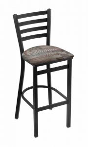 Indian Motorycycle Distressed American Flag Barn Wood Holland Bar Stool L004