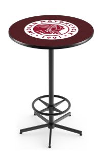 Indian Motorcycle Head Logo Black Wrinkle L216 Pub Table