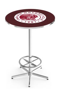 Indian Motorcycle Head Logo Chrome L216 Pub Table