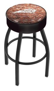 Indian Motorcycle L8B1 Bar Stool with Brick Wall