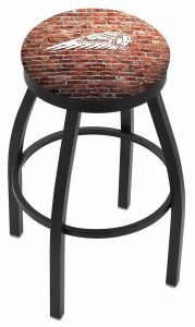 Indian Motorcycle L8B2B Bar Stool with Brick Wall