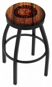 Indian Motorcycle L8B2B Bar Stool with Barn Wood