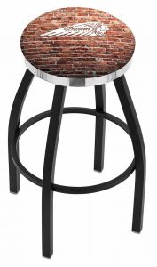 Indian Motorcycle L8B2C Bar Stool with Brick Wall