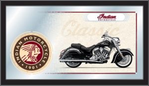 Indian Motorcycle Collector Mirror Classic Black Bike