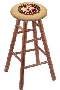 Round Cushion Medium Oak Stool