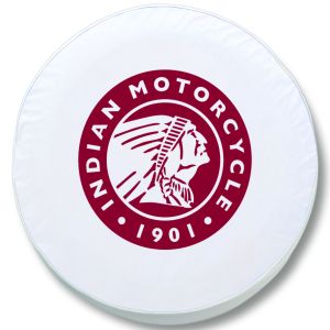 Indian Motorcycle White Tire Cover