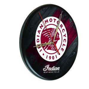 Indian Motorcycle Printed Wood Clock